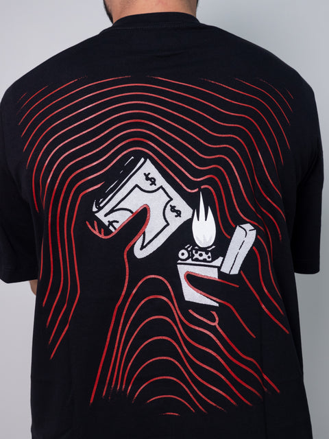 Camiseta Dinero A Fuego Rojo